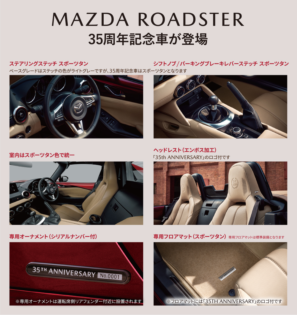 MAZDA ROADSTER 35周年記念車が登場